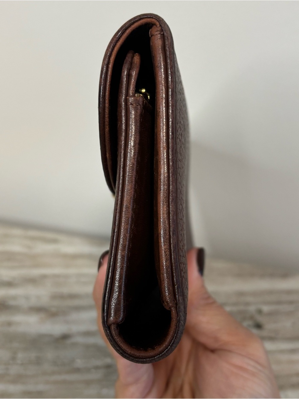 Louis Vuitton Mahina Leather Long Wallet Brown Perforated Monogram - Picture 4 of 14